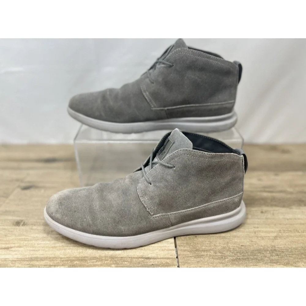 johnnie-O Mens The Chill Chukka Gray Ankle Boots Size 11 (7228983)